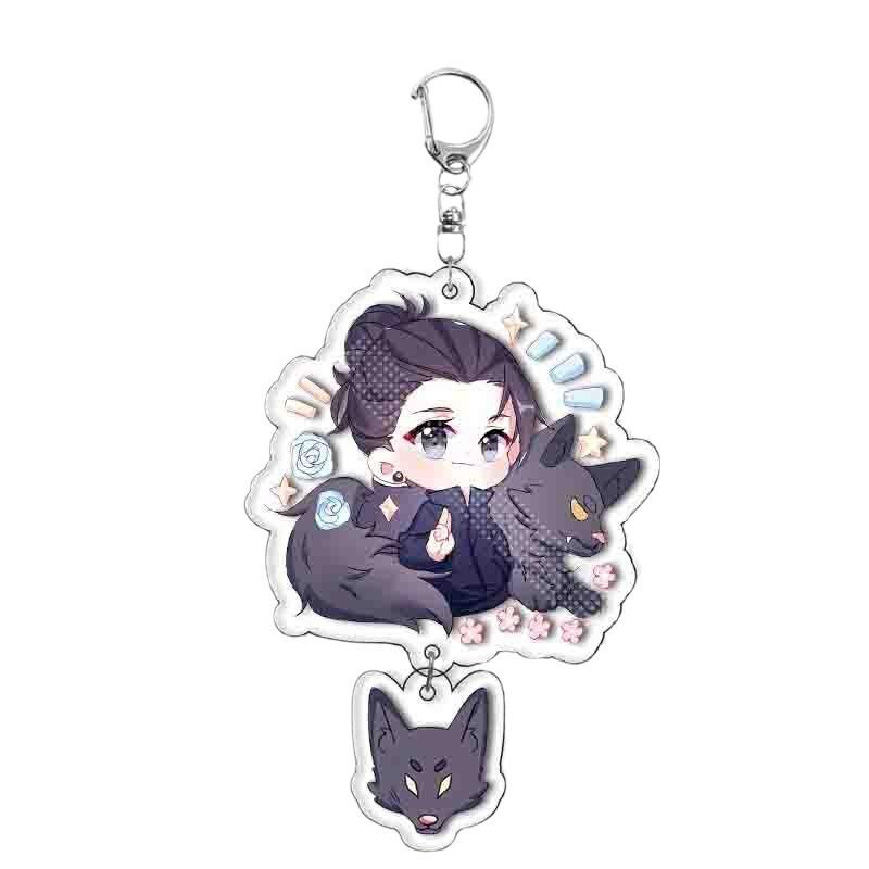 Cartoon Jujutsu Kaisen Acrylic Keychain Pendant Anime Peripheral Itadori Yuji Fushiguro Megumi Kugisaki Nobara Satoru Gojo Pendant Keyring