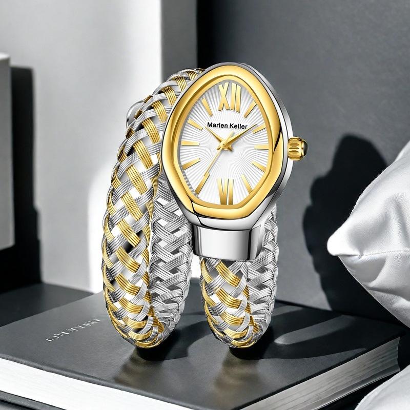 New Creative Snake Shape Women's Watches Luxury Quartz Fashion Ladies Bracelet Wristwatch Girls Gifts
