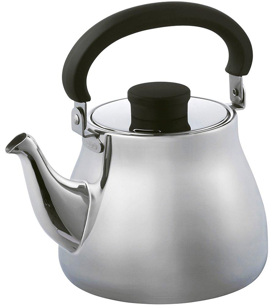 Cookvessel FIKA Fika Stainless Steel Tea Kettle, 2.4L, Glossy, FIKASTT-24 KTK