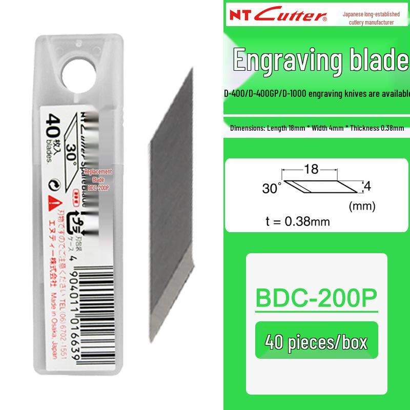 Япония NT CUTTER BDC-200P 30° Резчик-гравер и нож для рукоделия Сменное лезвие для ремонта печатных плат и бумаги