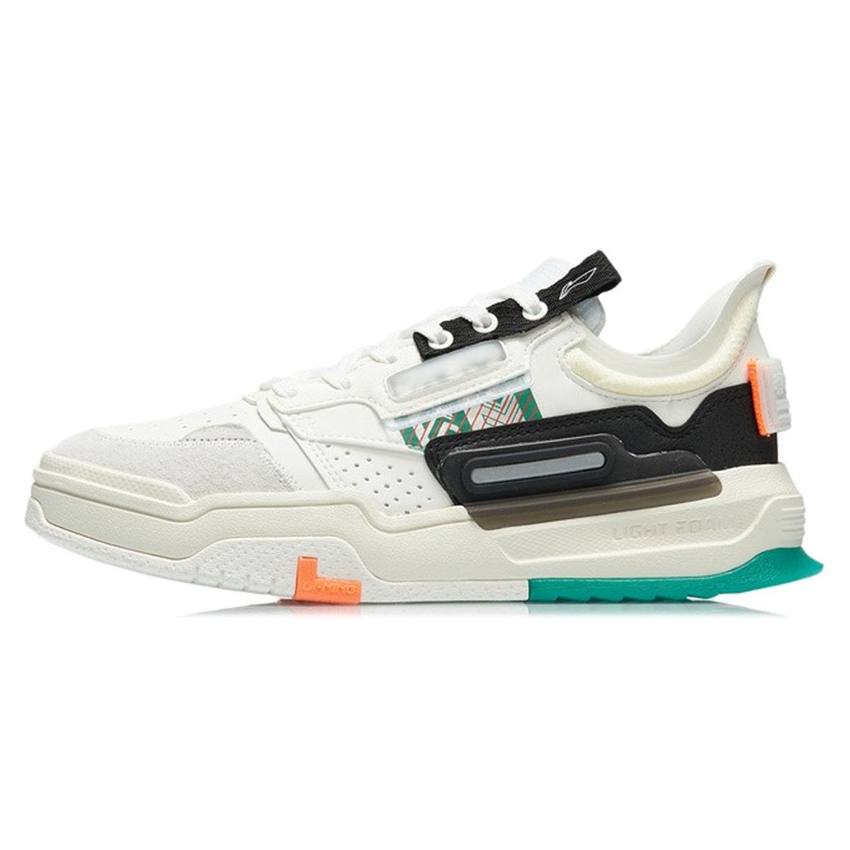 

Li Ning Cushioning, Wear Resistant Low top Skateboard Shoes Women s White Black AGCR154-1 35