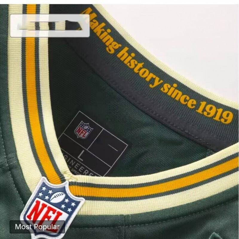 Green Bay Packers NFL Style Football Jersey 10 Love Embroidered Cotton Team Fan Apparel Men Wear