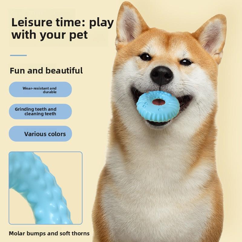 New Pet Toy Self-entertainment, Tooth-grinding and Dog-biting Toy TPR Hammer-shaped Toy Set