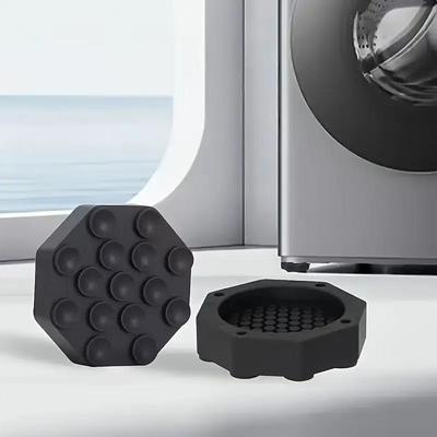 4 Piece Silicone Anti Vibration Pads for Washing Machine Refrigerator Non Slip Thickened Mat Kitchen Bathroom