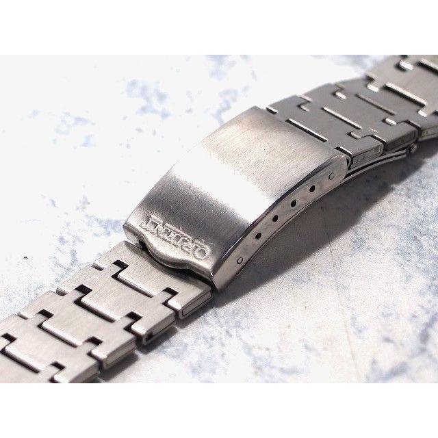 Used ORIENT Genuine Stainless Steel Belt Lug Width Approx. 18.0mm Men's Watch Strap Used Vintage [TS046]