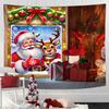 1Pcs Christmas  Decoration Wall Tapestry Santa Claus Christmas Bells Home Decoration   Wall Hanging  Background Cloth