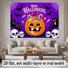 Party Backdrop Halloween Flat Banners Pumpkins Skulls Bats Celebrations Wedding Enthusiasts Event Backdrop Decoration Front Door Decor
