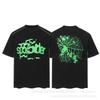 Sp5der 3D Puff Print Graphic Tee Men Loose Fit Cotton Short Sleeve T-Shirt Casual Wear