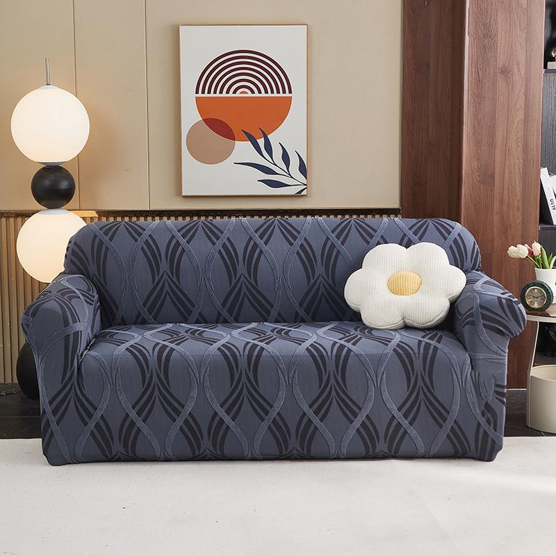 Three-color Straight-row Sofa Cover All-inclusive Four-season Universal Old-fashioned One Two or Three Concubine Elastic Sofa Cushion Cover single seater 90-140cm