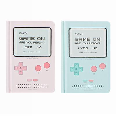 Undated Daily Planner 365 Day Notebook Game Design Pocket Organizer Plan Book Journal Note A6 Mini Cute Diary (Pink + Green)