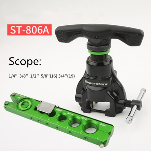 ST-806FT Copper Pipe Expander Set Air Conditioner Metric Reamer Flare Tool Pipe Flaring Tool Set Tube Expander Tools
