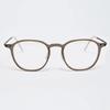 [The Air] AL5302 1010M Ultra-lightweight Minimal Square Khaki Gray Eyeglass Frames