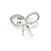 12pcs Bowknot Napkin Rings Metal Gold Silver Napkin Holder Thanksgiving Wedding Banquet Western Restaurant Table Decorations