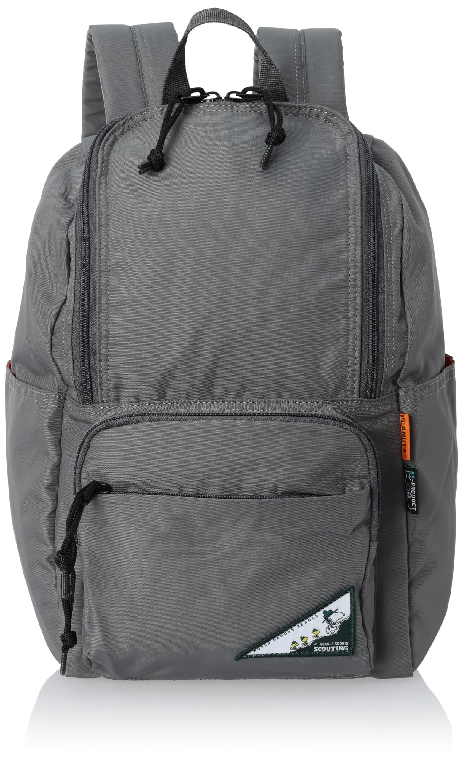 

Rucksack Daypack Square Zip Backpack 13L A4 Environmentally Friendly Fabric Back Pocket Commuting to School Women Adults High School Students Children