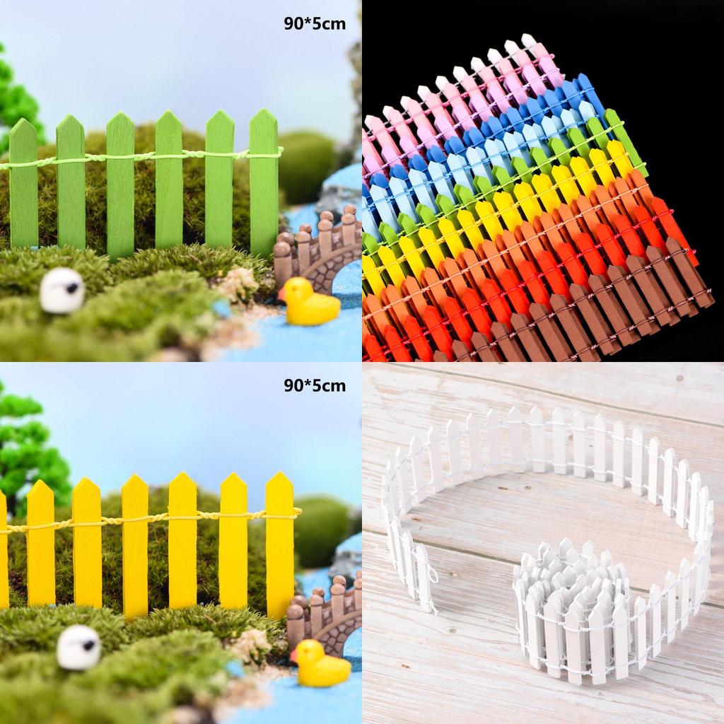 Mini Diy Wood Fence For Miniature Plant Decor And Landscape Crafts**