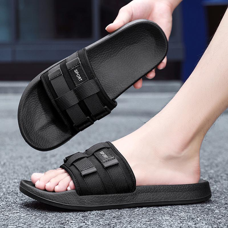 

Мужские модные нескользящие шлепанцы - большой размер, мягкие сандалии для отдыха на открытом воздухе на лето 46-47