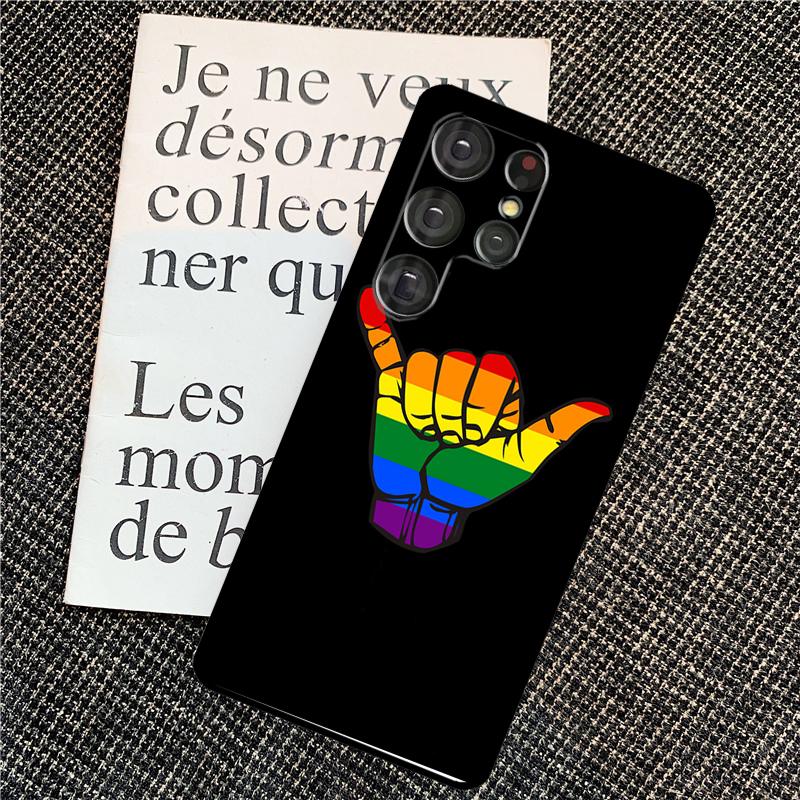 Gay Pride Rainbow Flag Case For Samsung Galaxy S25 Ultra S21 S22 S23 S24 Ultra S9 S10 S20 Plus S25 FE Back Cover