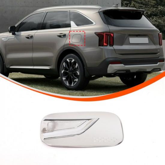 ABS Chrom Öl Kraftstofftankdeckel Abdeckung Zierleiste Für Kia Sorento MQ4 -