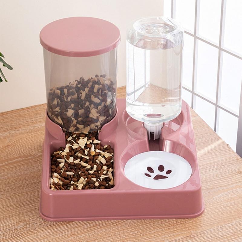 Husdjur Automatisk Vattenautomat Katter Matare Matbehållare Skål Automatisk Vattenfontän 2 i 1 Husdjur Stor Hund Vattenmatare