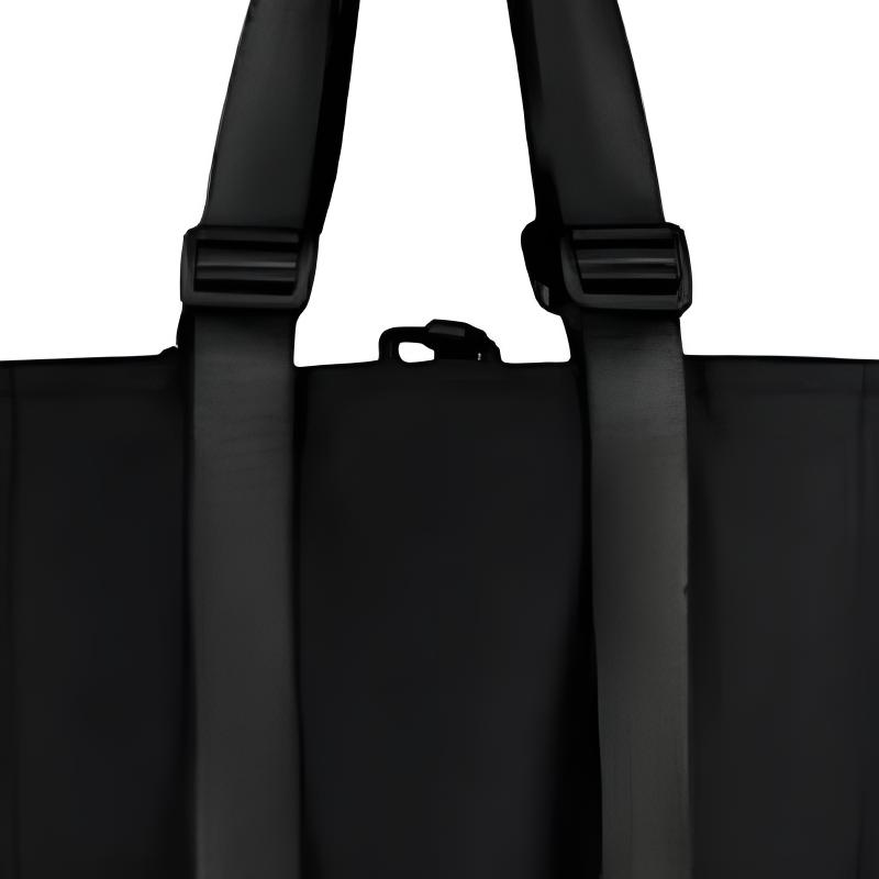 New Balance Solid Color Simple Versatile Logo Print Fabric Tote Bag Shopping Bag Shoulder Bag Regular Couple Style Unisex tote bags Black LAB52413-BK