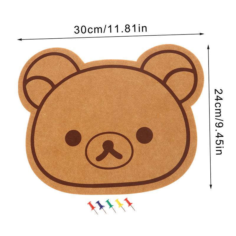 Cartoon Bär Hase Filzbrett Rutschfest Schlafzimmer Verdickter Wandaufkleber Memoboard Gedenkfoto Wand Geschenke