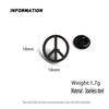 Round Gold-plated Peace Symbol Badge, Women’s Anti-exposure Buttons, Suit Lapel Pin, Collar Brooch, Formal Accessories