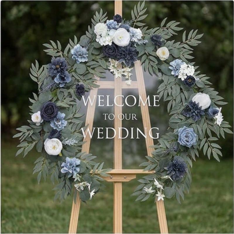 Artificial rose vines for Western-style wedding decorations, suitable for outdoor patios, holiday parties, and home décor.