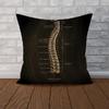 Anatomical Skeleton Pillow Case For Car Sofa Decorative Home Doublesided Print Plush Square Throw Pillow Cushion Cover