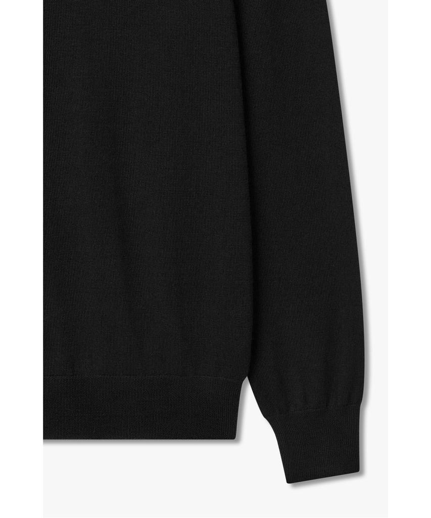 MAN ON THE BOON [Morgano] Polo Sweater_Black 4715313903