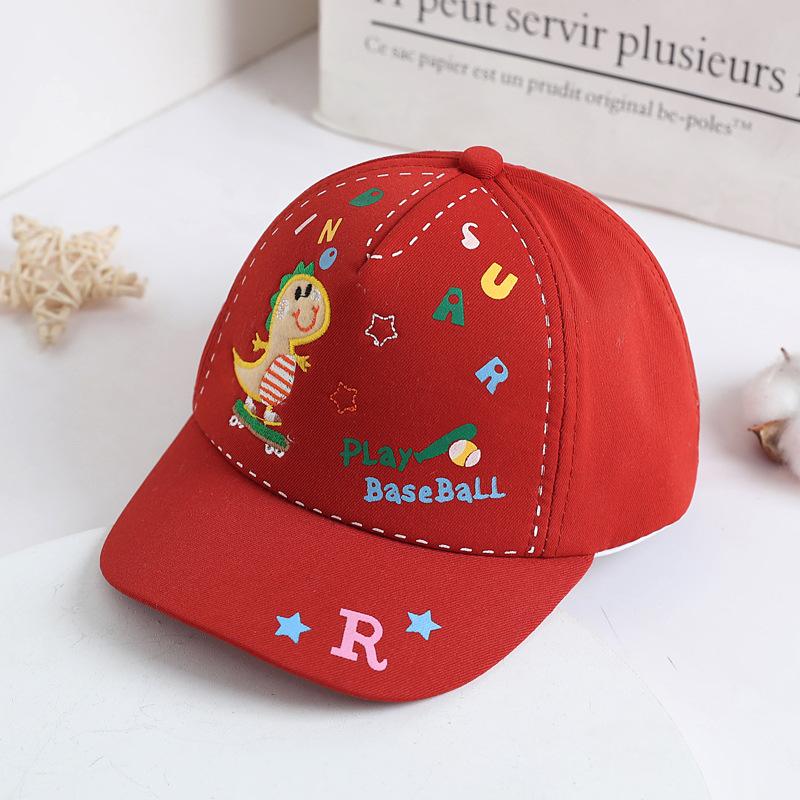 

Baseball Kids Cap Cartoon Cap Boys And Girls Cute Sun Hat Baby Sun Hat Casual A вина червоного кольору