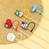5PCS Cartoon Dog Silicone Straw Plug 10mm Straw Tips Cover Drinking Straw Dust Cap  Party Supplies