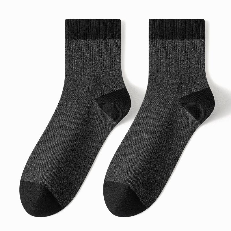 Men's Spring and Autumn Business Leisure Breathable 7A Antibacterial Deodorant Socks