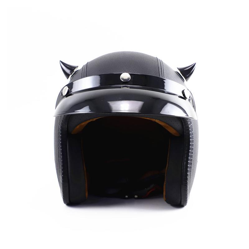 1 Pcs Motorcycle Helmet Corner Plastic Resilient Silicone Suction Cup Soft Horn Decoration Headwear Horn Decoration Accessories