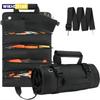 1pc Heavy Duty Waterproof Tool Kits Tote Roll-Up Design with 6 Tool Pouches for Organizing Hand Tools and Small Tools
