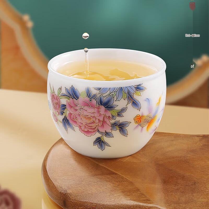 Chaxun Mutton Fat Jade Porcelain Tea Tasting Cup
