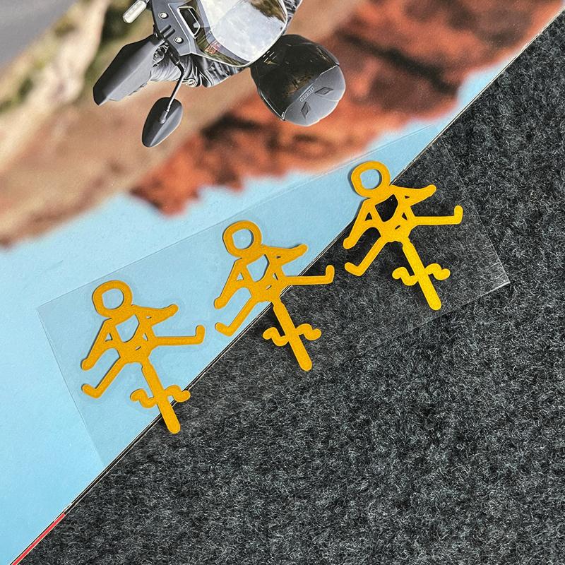 

3Pcs/Set Reflective Road Bike Top Tube Frame Self-Adhesive Vinyl Decals Be Careful While Riding Bicycle Stickers Accessories A3