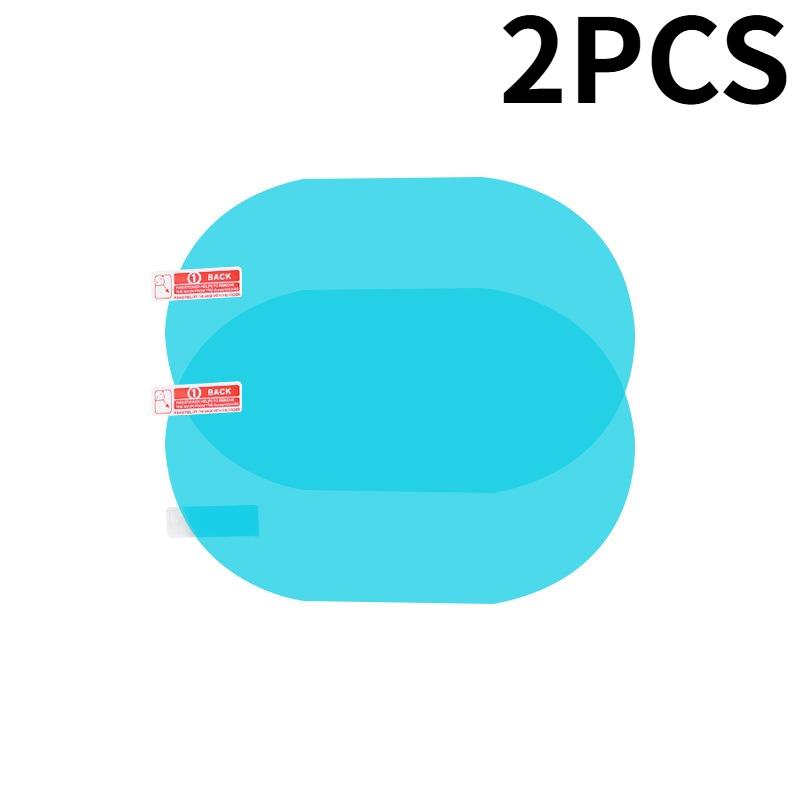 

2pcs Car Rearview Mirror Rainproof Film,Full Screen Anti Fog,Waterproof Membrane,for Smooth Driving In Rainy And Foggy Weather