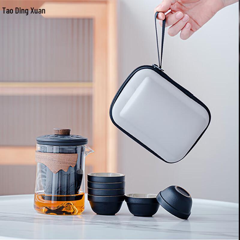 Tao Ding Xuan Guan Shan Glass Travel Tea Set