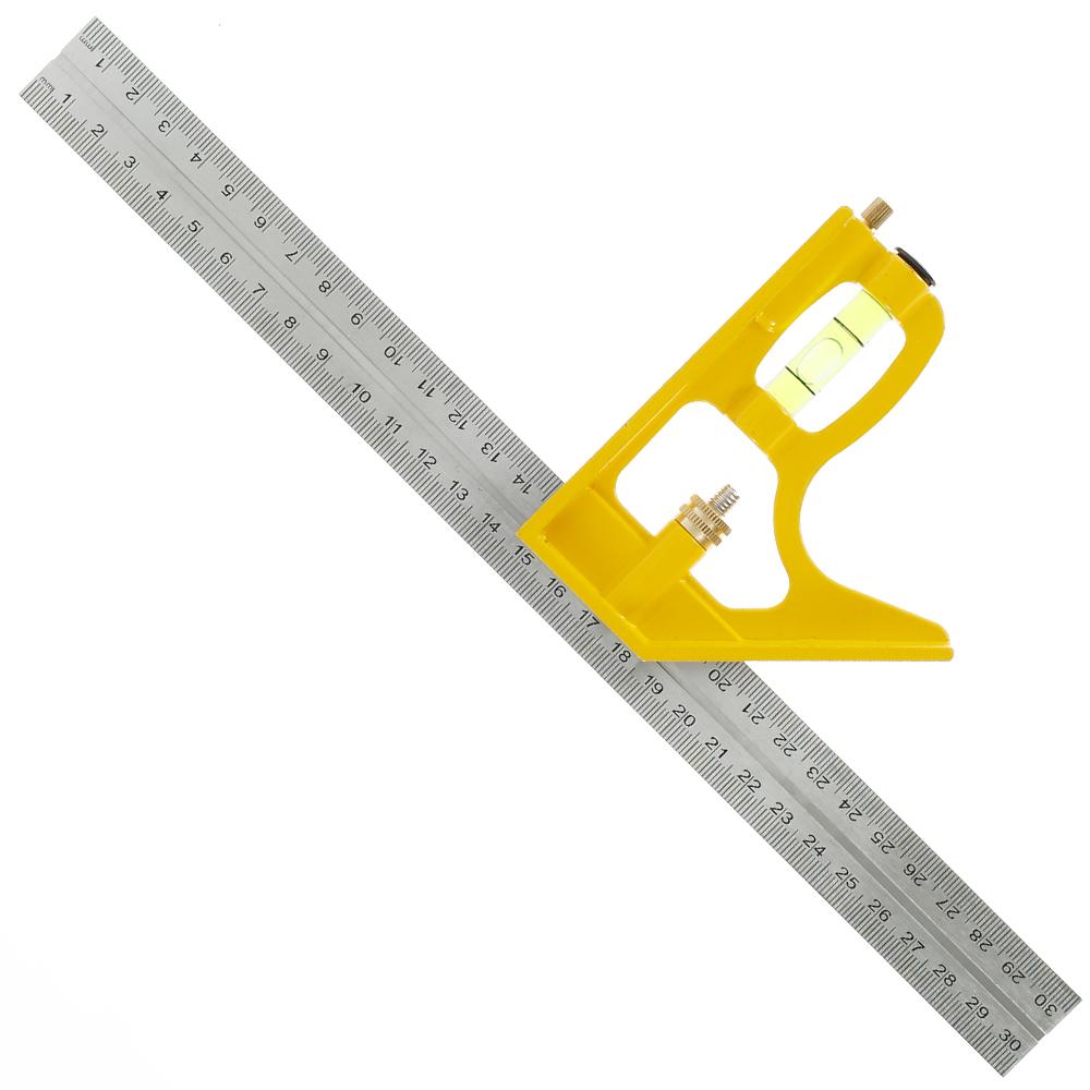 300mm Adjustable Combination Square Angle Ruler Diy Precise Woodworking Ruler Carpenter Tools Stainless Steel Measuring Tools