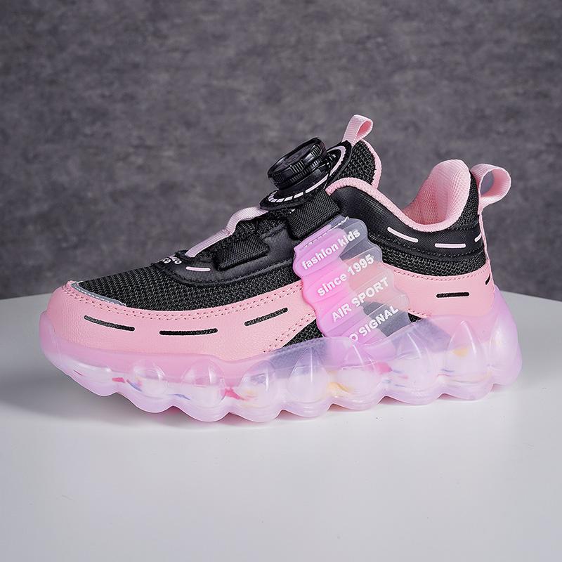 28-39 Children's Net Rotation Buttons Sports Shoes Boys Basketball Sports Shoes Girls Sports Shoes