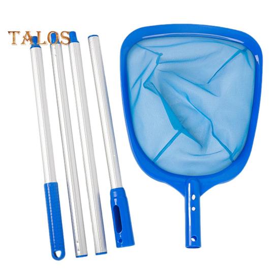 

Скиммерная сетка для листьев бассейна Ультратонкая сетка с 4-секционными алюминиевыми опорами Простая в использовании Съемная сетка для очистки бассейна Уловитель листьев 1 Set