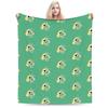 Super Soft Keroro Frog Cartoon Throw Blanket Premium Fleece Flannel Lightweight Bed Blanket Super Cozy Blankets All Season Use