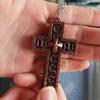 New Design with Secret Compartment Cross Pendant 3D Printed Openable Chain Pendant Stainless Steel Vintage Charm Jewelry