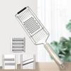 Multi-purpose Vegetable Slicer, Portable Stainless Steel Vegetable Cutter, 3-in-1 Manual Food Chopper, Adjustable Kitchen Tool for Onion Vegetable