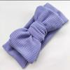 Doppellagiges großes Schleifen-Baby-Stirnband Neugeborene Baby-Mädchen Kinder Kopfschmuck Gestricktes Kinder-Haarband Turban Kopfbedeckung Haar-Accessoires