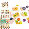 Wooden Alphabet Puzzle Game With Educational Blocks For Kids Learning And Brain Development