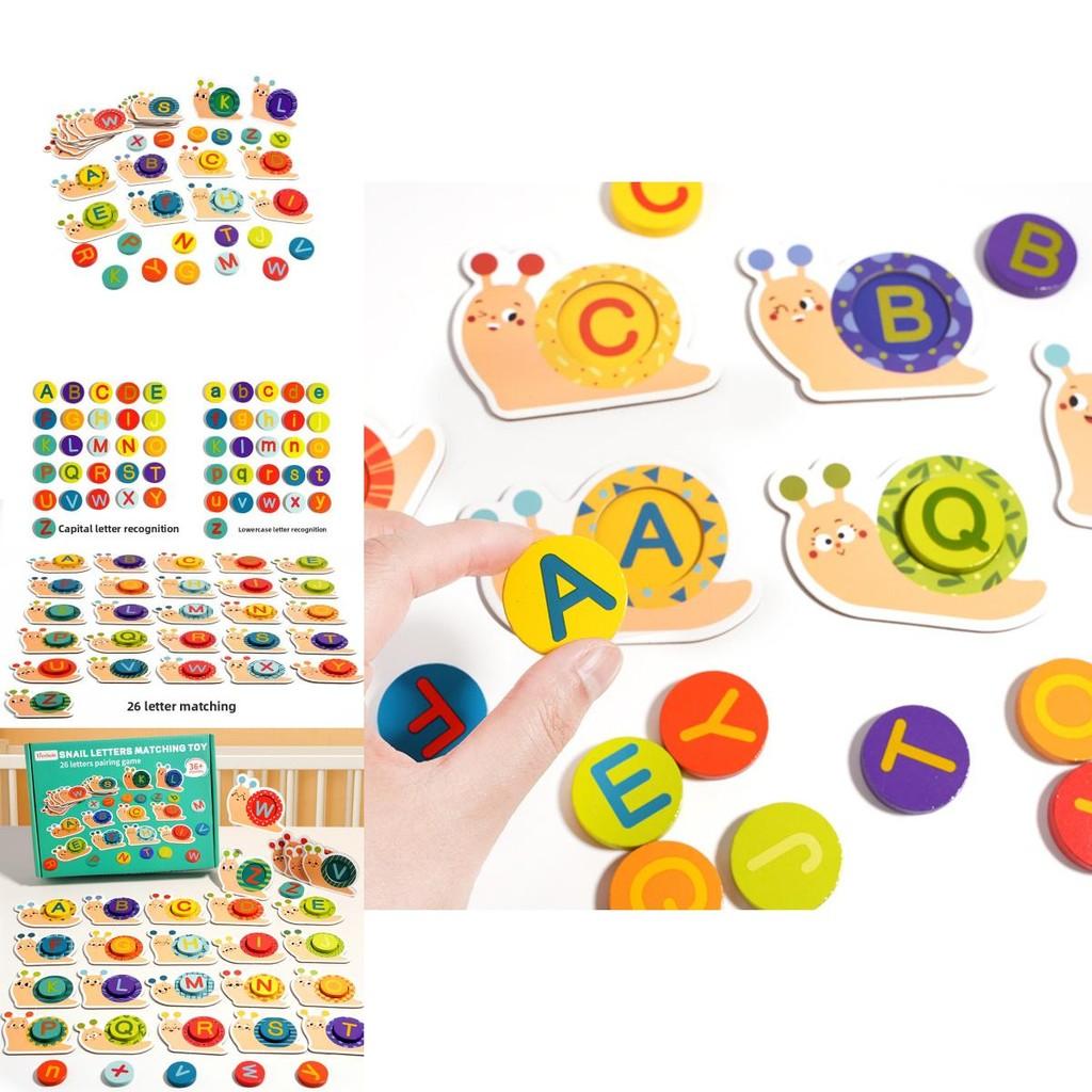 Wooden Alphabet Puzzle Game With Educational Blocks For Kids Learning And Brain Development