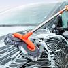 Car Cleaning Brush Telescopic Mop Car Wash Brush Double Brush Head Stretching Handle Windshield Roof Window Cleaning Maintenance