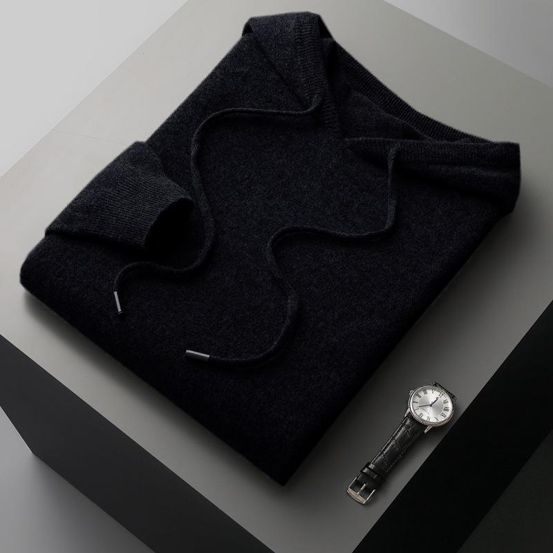 Autumn Men's Casual Hooded Long-sleeved Pullover Loose Sweater