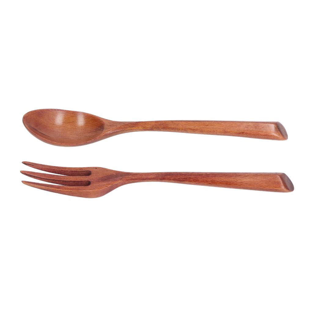 2 st Trägaffel Sked Set Värmebeständigt Hög Hårdhet Servis Bordsservis för Barn